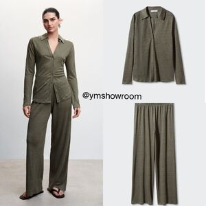 MANGO Linen knit Co-Ord